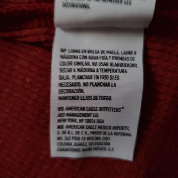 American Eagle Outfitters Women’s Lace Crochet Shoulder Thermal Shirt Top S/P - Picture 14 of 16